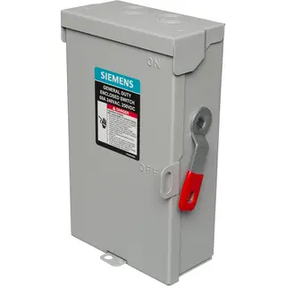 60A 240V 2-Pole Safety Switch, Fused w/ Neutral NEMA 1 General Duty