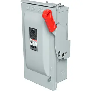 30 A 600 VAC 3-Pole Safety Switch, Fused w/ Neutral NEMA 3R Heavy-Duty