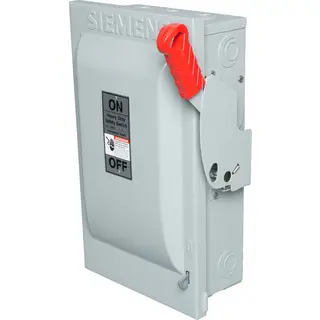 マサ 11/6まで　Switch 60 A 600 VAC 3-Pole Safety Switch, Fused w/ Neutral NEMA 1 Heavy-Duty