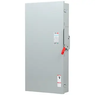 400 A 600 VAC 3-Pole Safety Switch, Fused w/ Neutral NEMA 1 Heavy-Duty