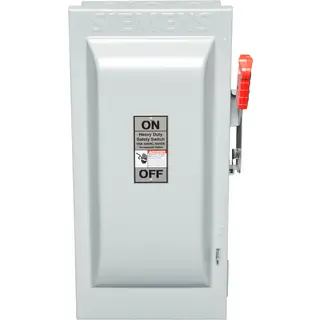100 A 600 VAC 3-Pole Safety Switch, Non-Fused NEMA 1 Heavy Duty