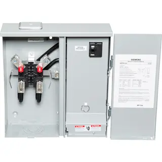 メル24400ページ 200 A 120/240 VAC Single-Phase 4-Jaw Meter Main Base w/ Breaker, 2