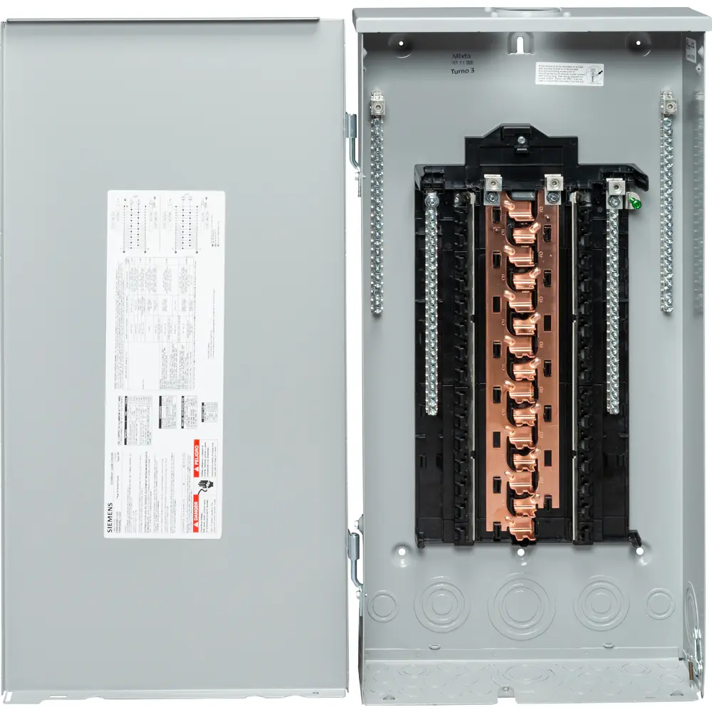 125 A 120/240 VAC Single-Phase 30 Space 48 Circuit Main Lug Load