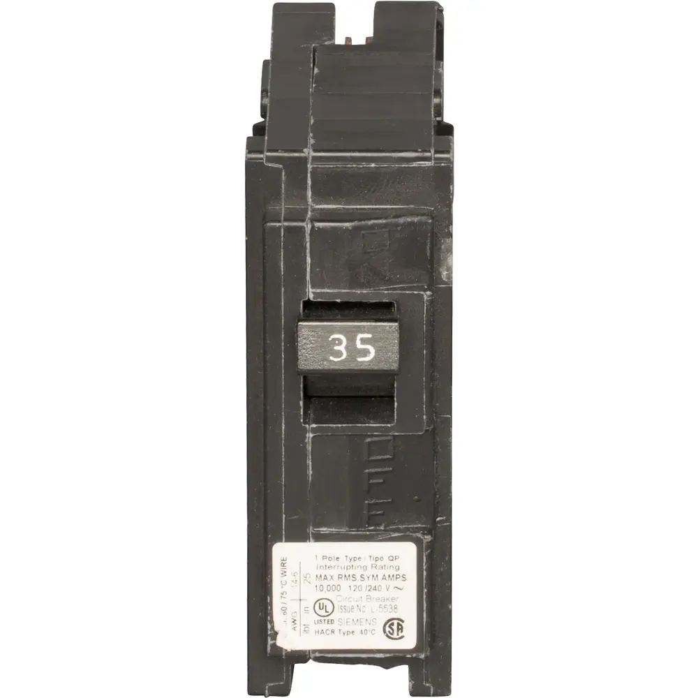 35 A Single-Pole 120 VAC QP Plug-In Molded Case Circuit Breaker