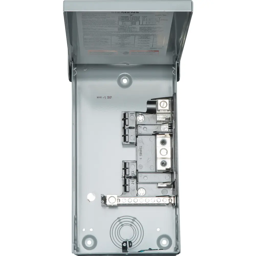 125 A 120/240 VAC 4 Spaces 8 Circuits Main Lug Outdoor Load Center