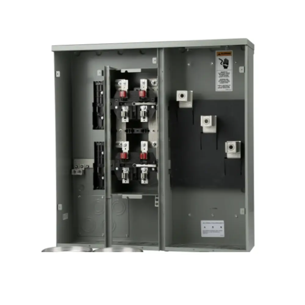 Signal Meter Stack 400 A 120/240 VAC 4-Position Single-Phase 4-Jaw Ringed Meter Stack, OH/UG