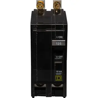 125 A 2-Pole 120/240 VAC QO Bolt-On Molded Case Mini Circuit Breaker