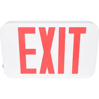 120/277 VAC Slim LED Exit Sign, Red/White, Remote Capable