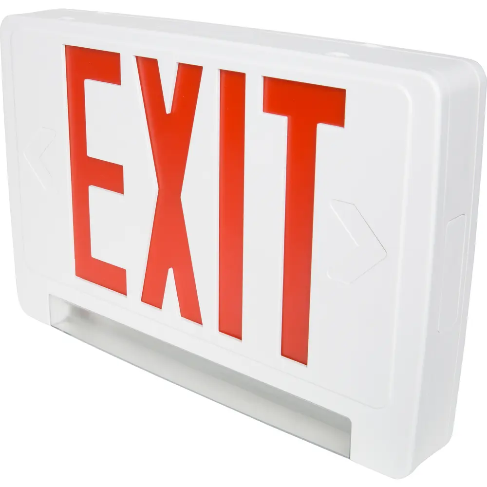 Led Exit Sign With Battery Backup,Red/Green Letter Emergency Lights(6 - View #4