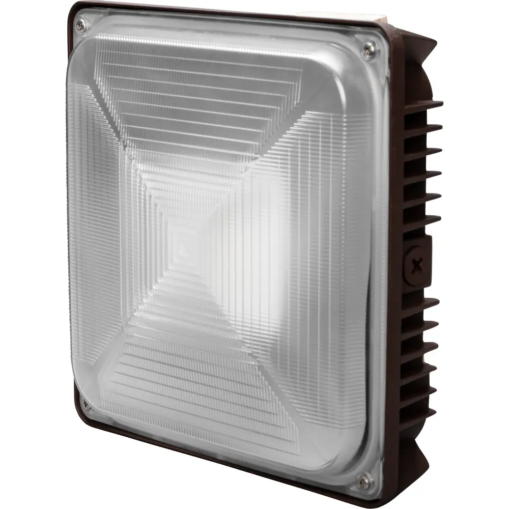 75W LED Canopy Light, 5000K, 120-277 VAC, Bronze