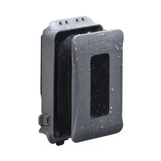 TAYMAC 1-Gang Metal Weatherproof Box, GFCI and While-In-Use Cover Kit M