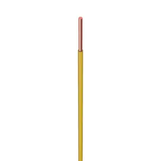 THHN-14-SOL-YEL-CU-2500, THHN-14-SOL-YEL-CU-2500 14AWG, Solid, THHN Wire,  Copper, Yellow, 1 Conductor, Reel of 2500ft