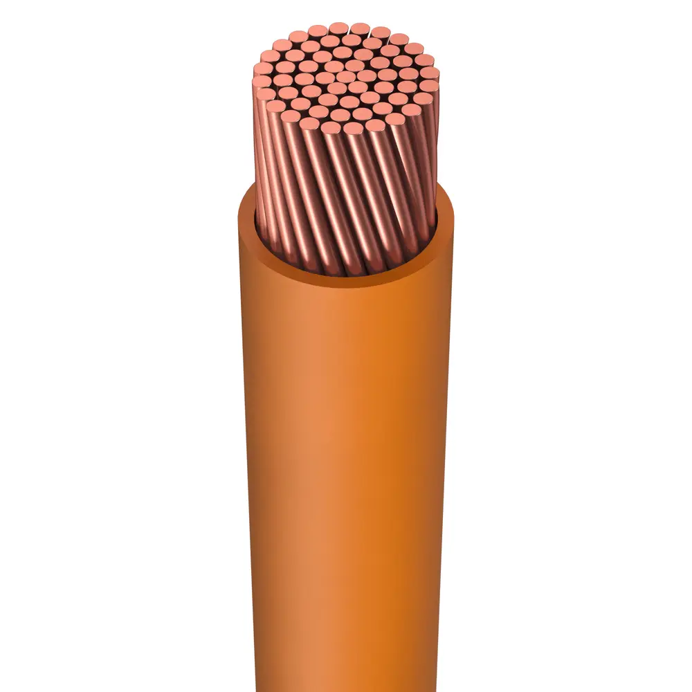 25 Ft. 16 Gauge AWG Primary Stranded Copper Wire - Orange, For Automotive, MTW, Power