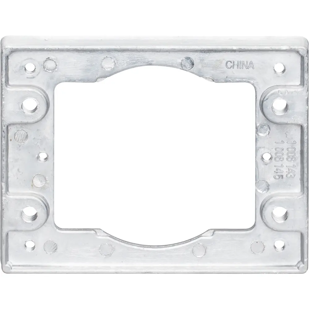 Single-Gang Omnibox® Rectangular Carpet/Tile Flange, Aluminum