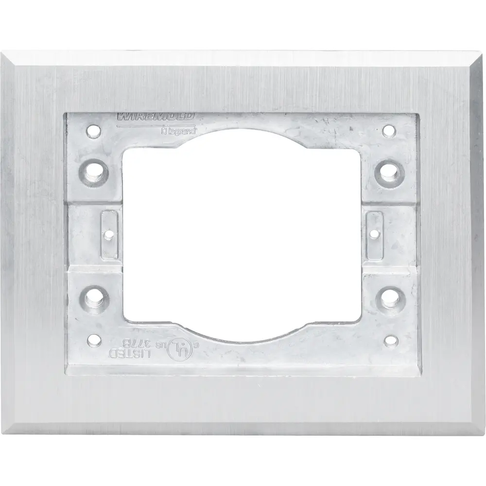 Single-Gang Omnibox® Rectangular Carpet/Tile Flange, Aluminum