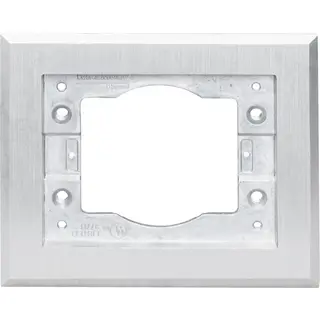 Single-Gang Omnibox® Rectangular Carpet/Tile Flange, Aluminum