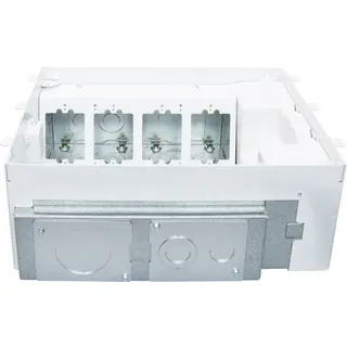 Evolution™ 8-Gang Floor Box, White