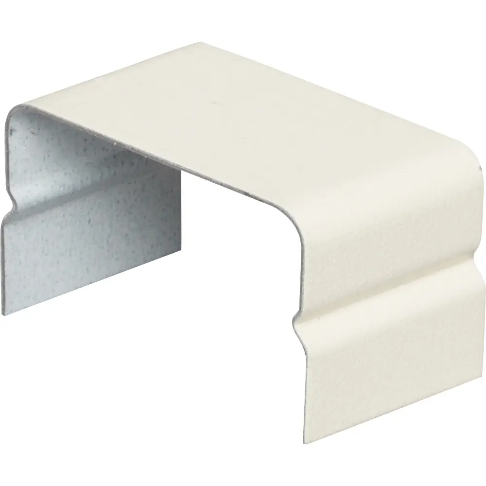 Cover Clip Fitting, Steel, Ivory, 2000