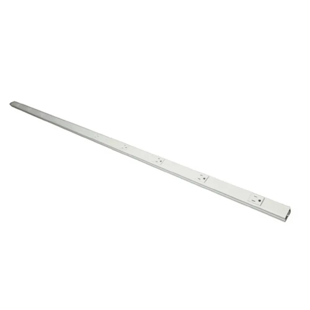 6' Steel Plugmold® Multioutlet Strip w/ 4 Receptacles, Ivory