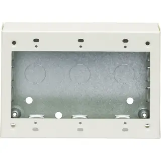 Wiremold 3-fach Unterputz-Dose Flach – Für Schalter Und Steckdosen, Farbe Elfenbein