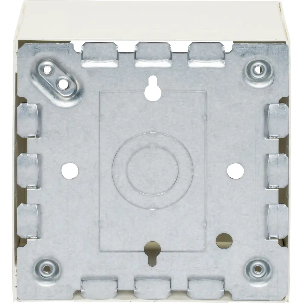 Alarm Device Box Fitting, Extra Deep, Steel, Ivory, 500/700