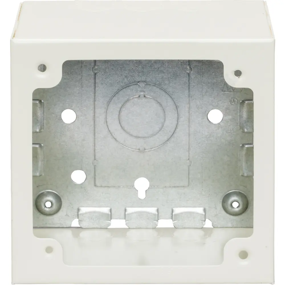 Alarm Device Box Fitting, Extra Deep, Steel, Ivory, 500/700